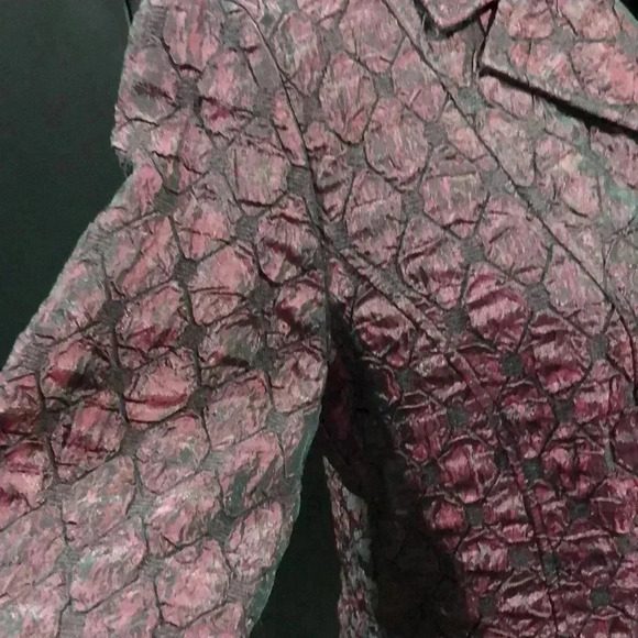 Croft & Barrow Blazer,single breasted,Hip pockets,button front,quilt texture - Picture 5 of 12